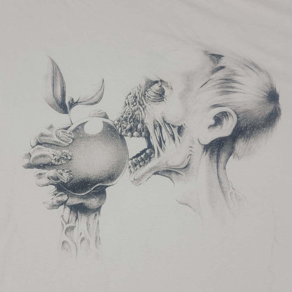 Threadless Vegetarian Zombie Y2K T Shirt XX-Large Guys Horror Graphic Print